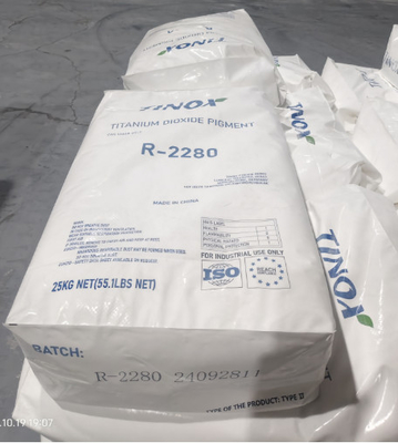 티타늄 이산화 루틸 색소 황산 등급 R2280 높은 광택 높은 흰색