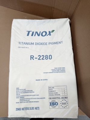 주문 TINOX R-2280 Titanium Dioxide Rutile with Excellent Opacity High Heat Resistance and Low Volatility for Plastic Applications online manufacture
