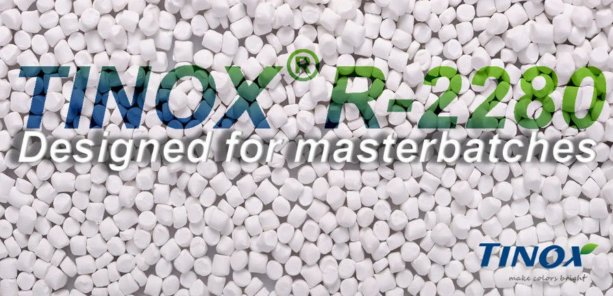 PVC 폴리프로필렌 PP를 위한 높은 집중된 마스터배치 Tio2 루타일 TINOX R-2280