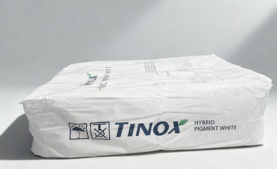 좋은 가격 TINOX TPW-714 고성능 하얀 하이브리드 색소 TiO2 ≥74% 루틸 함유 ≥99% 그리고 밝기 L* ≥95.0 온라인으로